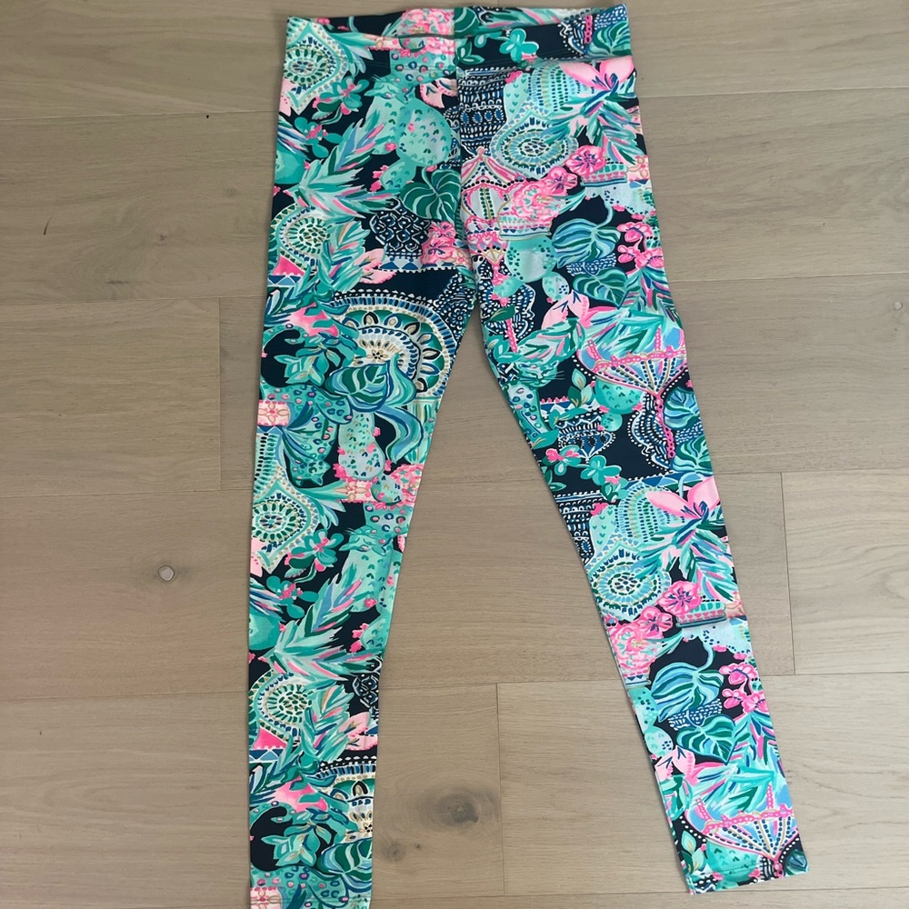 Lilly Pulitzer plant print jeggings